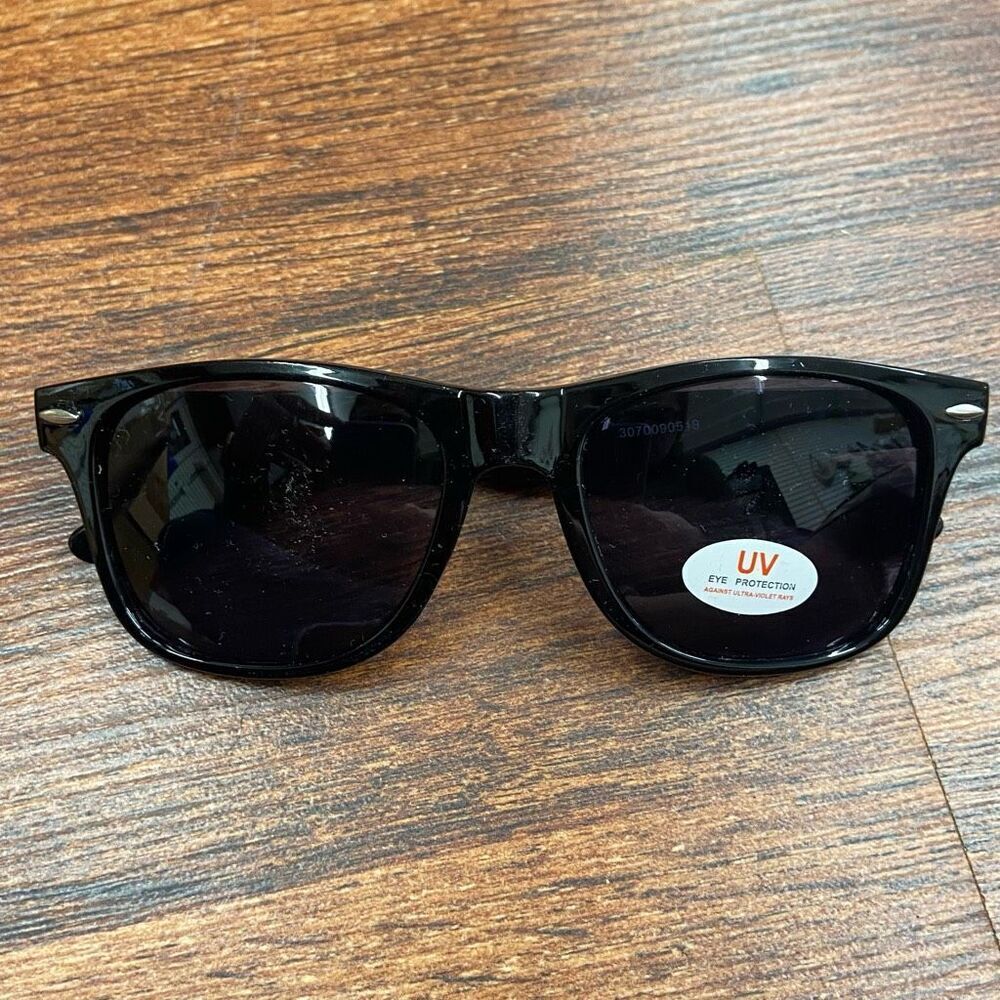 Tito's Handmade Vodka Black Brand Lettering UV Eye Protection Sunglasses